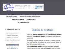Tablet Screenshot of limpiezas247.com